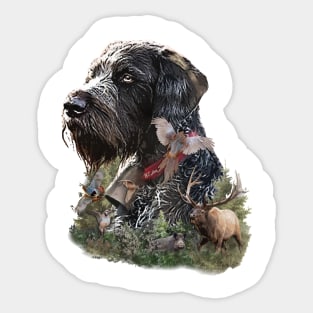 German Wirehaired Pointer Sticker